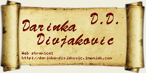 Darinka Divjaković vizit kartica